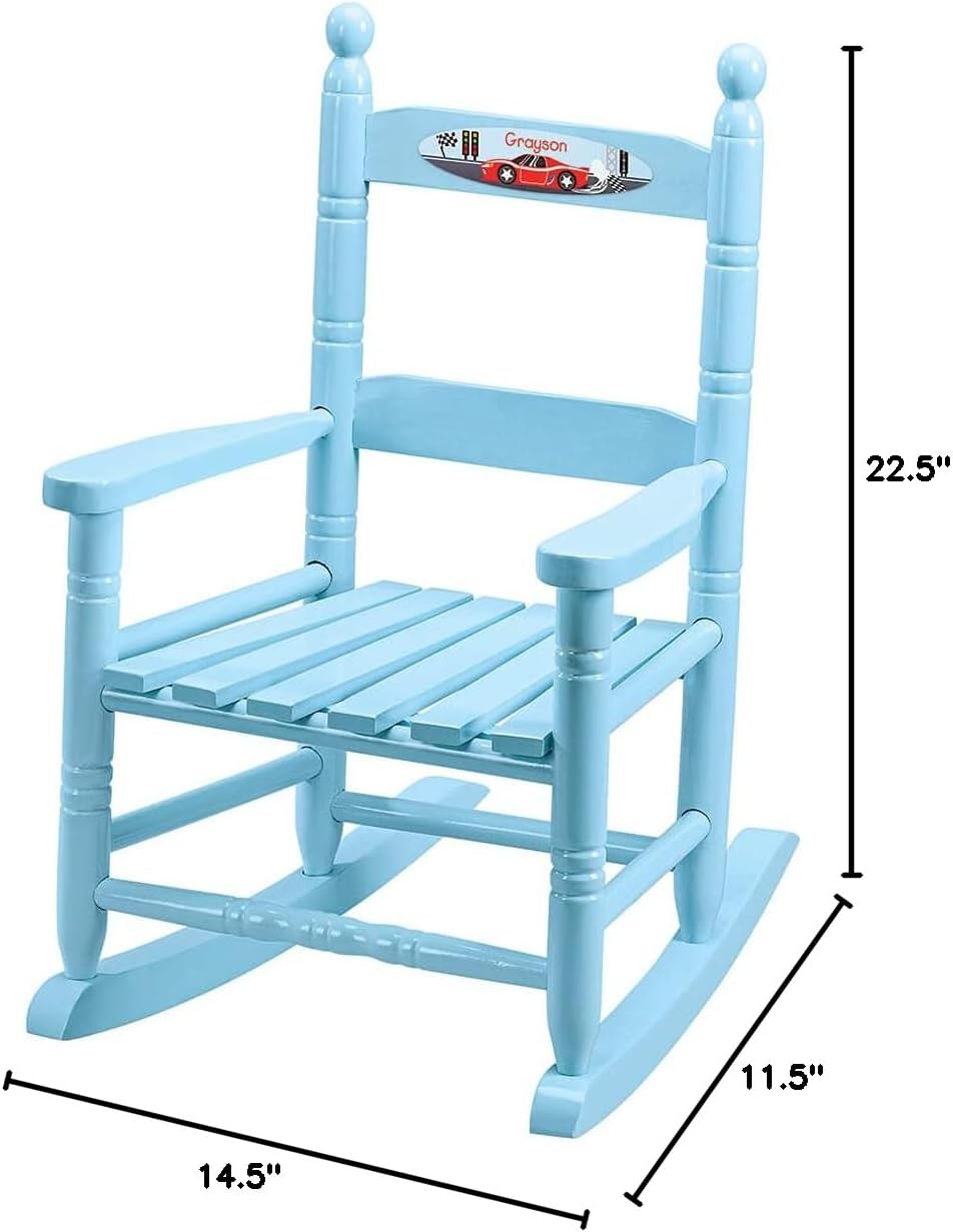 Fox Valley Traders Custom Racecar Children's Rocking Chair