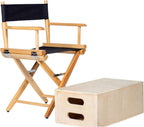 Filmcraft Junior Director's Chair - Kids and Pets - Shortest Professional Director's Chair 15.5" inch seat Height for Set, Stage and Studio