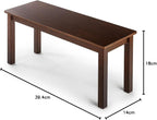 Zinus Juliet Espresso Wood Bench