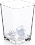 Amazing Abby Acrylic Trash Can (1-Pack), Clear Plastic Waste Basket for Kitchen and Bathroom, Stylish Garbage Bin for Home and Office, 1.5 Gallon Capacity, Clear