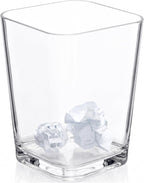 Amazing Abby Acrylic Trash Can (1-Pack), Clear Plastic Waste Basket for Kitchen and Bathroom, Stylish Garbage Bin for Home and Office, 1.5 Gallon Capacity, Clear