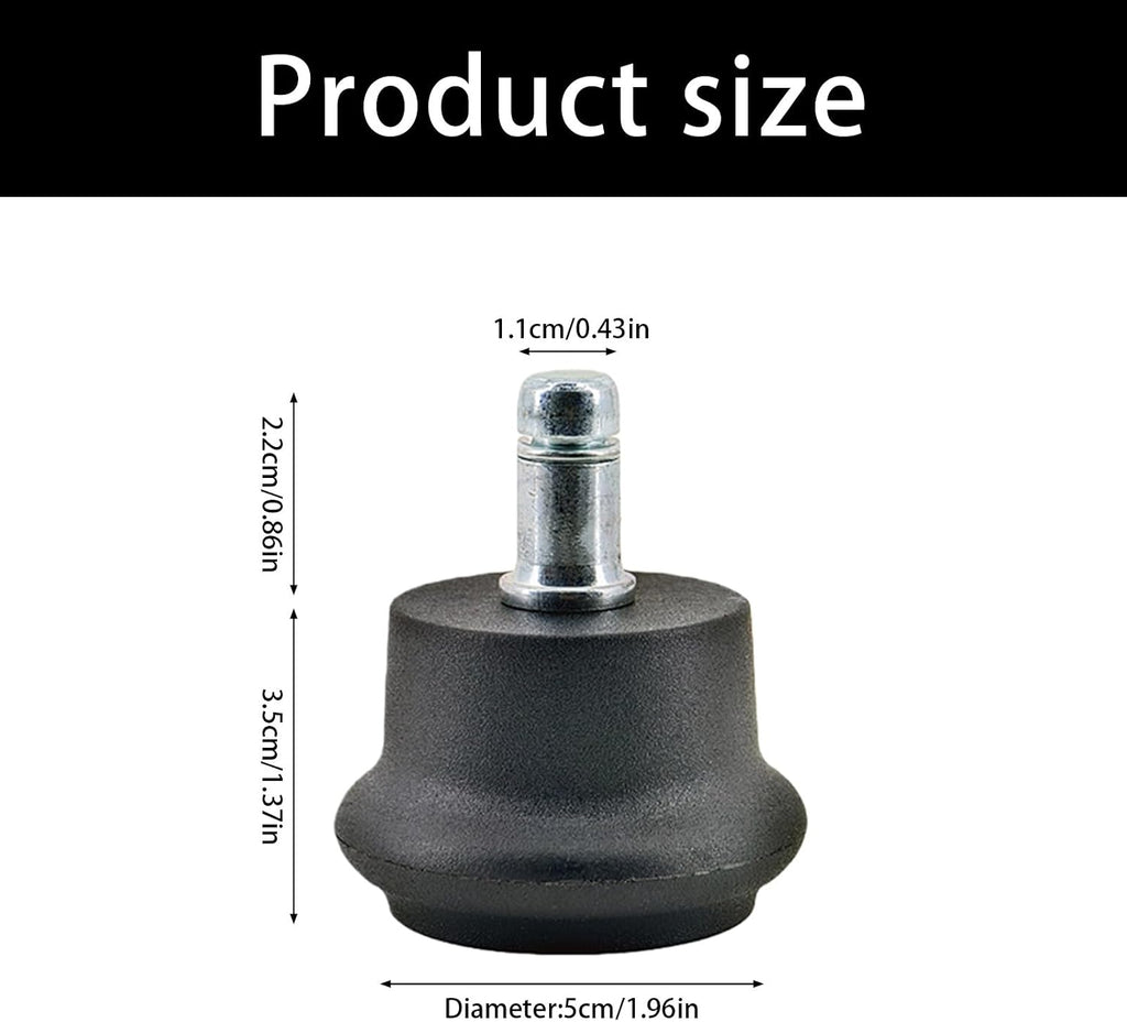 Replacement Feet Stopper to Fixed Castors Easy Installation for Chair 5pcs Set Fixed