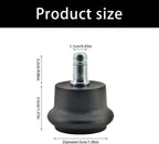 Replacement Feet Stopper to Fixed Castors Easy Installation for Chair 5pcs Set Fixed