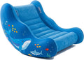Inflatable Sensory Chair for Kids, Cloud Rocking Chair for Autism ADHD, Deep Pressure Therapy, Sensory Room Equipment for Toddlers Boys Girls, Sea Blue