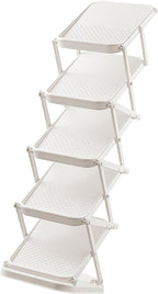 Portable Shoe Shelf Multifunctional Foldable Shoe Rack Space Saving Multi Layer Storage for Entryway Easy Assembly