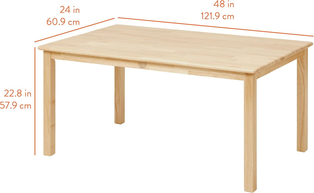 Back2School Express Wooden Activity Table, Kids Furniture, Natural