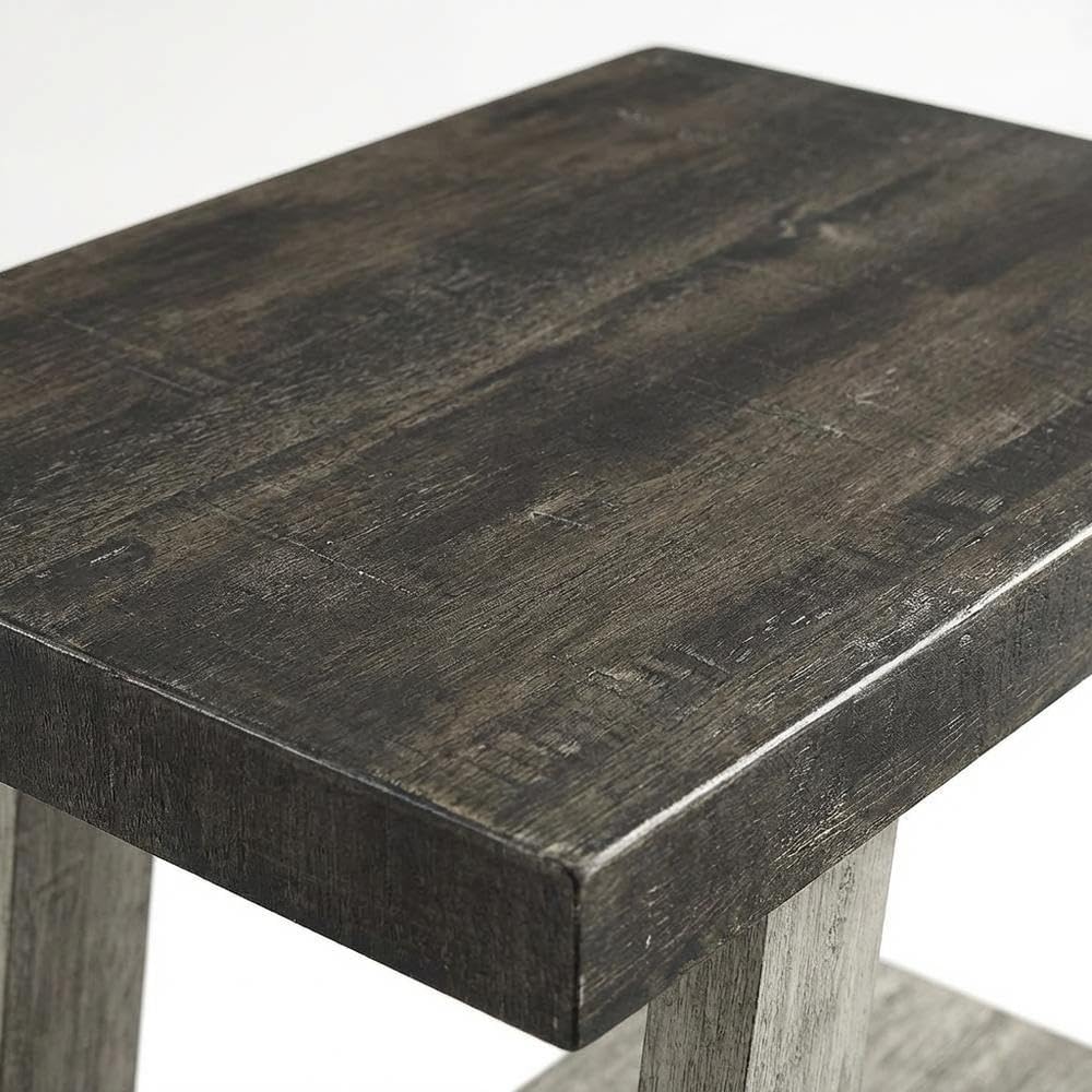 Furnifact Brown, Side Table, MDF Construction, Open Shelf, Durable Home Design, Warm Stylish Finish, Quality Build for Home