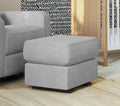 Nurture& Gliding Ottoman - Premium Ottoman Footrest for Nursery or Living Room, Features Premium, Stain-Resistant Performance Fabric in a Sleek, Smooth Glide Design. (Gray)
