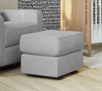 Nurture& Gliding Ottoman - Premium Ottoman Footrest for Nursery or Living Room, Features Premium, Stain-Resistant Performance Fabric in a Sleek, Smooth Glide Design. (Gray)