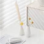 White Ceramic Vase Set of 12,Small Vases in Bulk for Flowers,Mini Vases for Centerpieces,Modern for Floral and Pampas Grass,Boho for Wedding,Party,Table Christmas Home DecorDIY Gifts