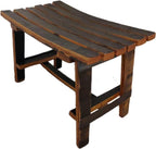 Handcrafted Barrel Stave Bench - Small