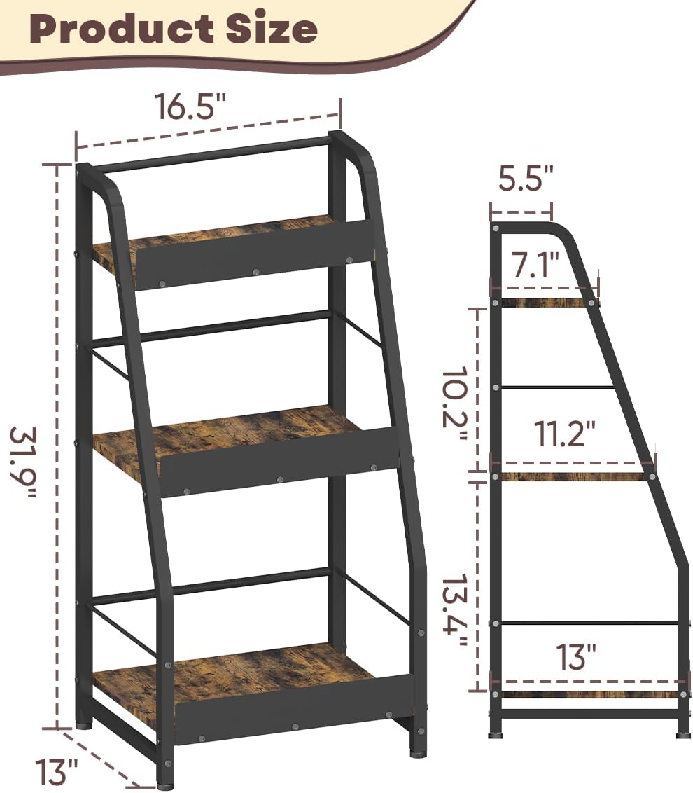 3-Tier Liquor Stand for Home Bar, Trapezoid Freestanding Whisky Bottle Holder with Fences, Stepped Versatile Liquor Bottle Display Shelf, Corner Floor Bar Stand for Liquor Storage, Black