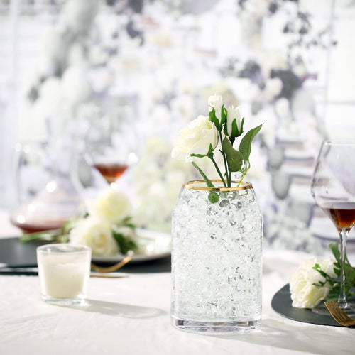 100,000 Clear Crystal Beads for Transparent Vase Filler | Wedding Centerpiece, Christmas Decoration, Floating Candles, Floral Decoration, Planting