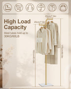 Coat Tree Freestanding, Modern Sturdy Clothes Hanger with Rock Slab Base, Heavy-duty Metal Hat Rack for Boutiques, Hallway, Entryway, 68.9 Inches High, Gold, GYJ012WJ