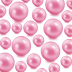 80Pieces Floating NO Hole Pearls for Centerpiece Glass Vases,Floating Pink Floating Candle Beads Vase Fillers for Tall Vase Filler Floatings Candles for Wedding Table Decor
