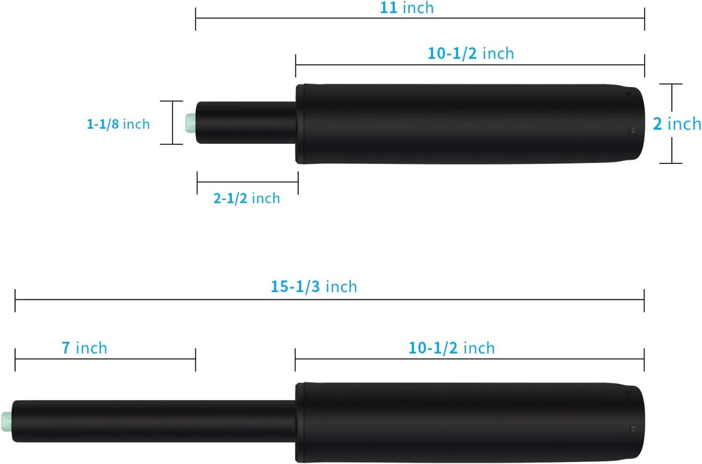 Duramont Office Chair Cylinder Replacement - Gas Lift, Hydraulic Piston - Universal Fit for All Chairs - Heavy Duty, Adjustable Height - Includes Easy Removal Tool, Installation Instructions & Gloves