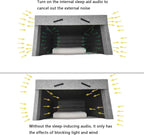 Soundproof and Light-Proof Silent Tent, Sleep Den Bed Tent, Built-in Bluetooth Dual Speakers, Tent Bed Cover, for Restful Sleep
