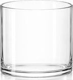 Royal Imports Flower Glass Vase Decorative Centerpiece for Home or Wedding - Cylinder Shape, 6" Tall, 6" Opening, Clear