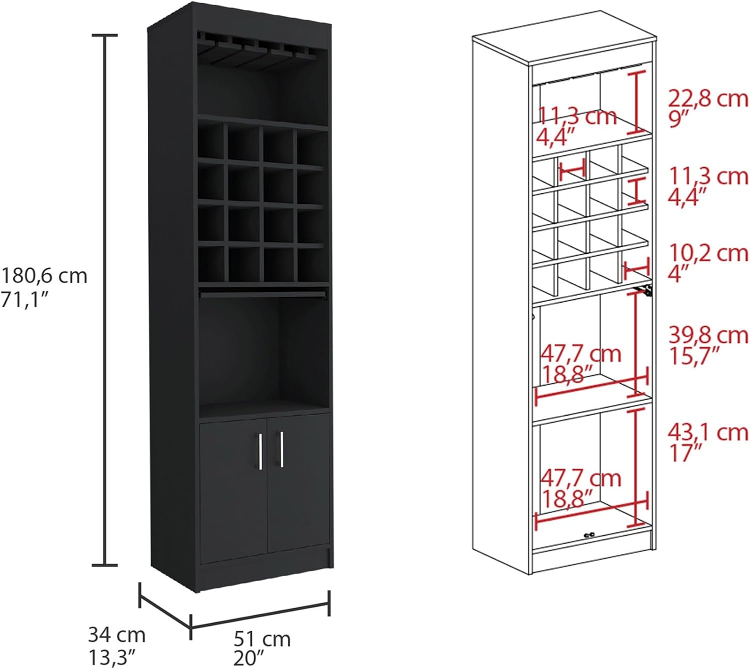 Tall Storage Cabinet, Pantry Sideboard Locker for Kitchen Living Room,for Kitchen Home