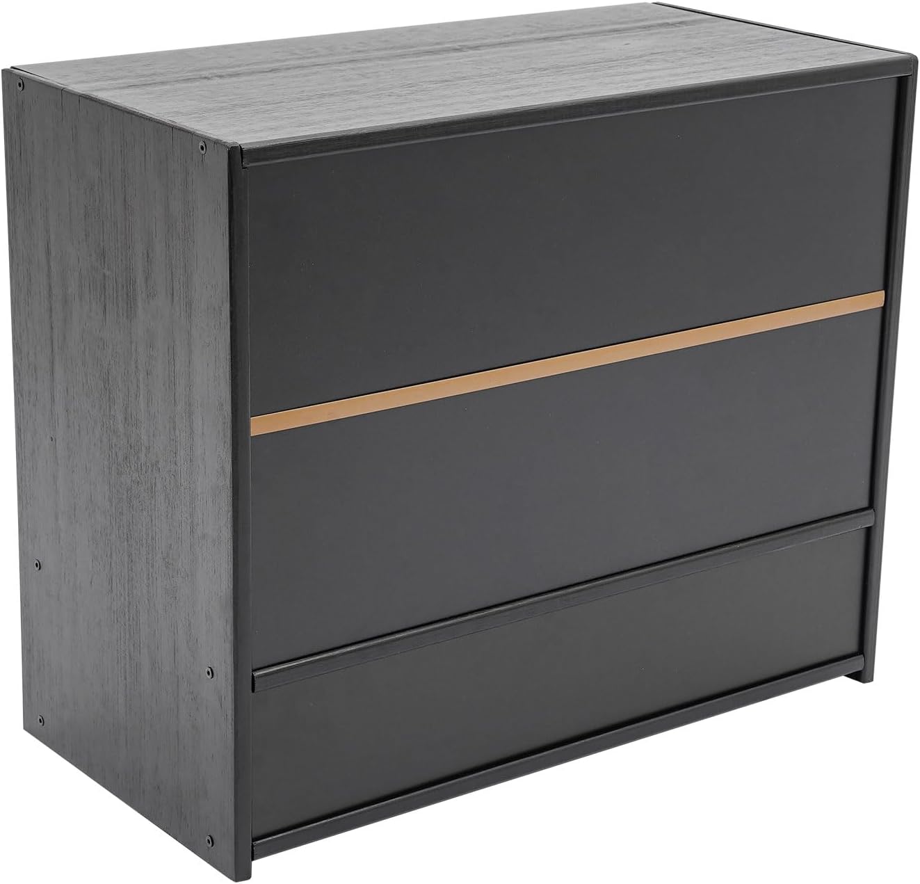 Small Countertop Kitchen Pantry, 3 Tiers Bamboo Pantry Sideboard with 2 Sliding Doors, Freestanding Kitchen Storage Cabinet Utility Dining Cupboard for Spice Dish Bowl Seasoning Bottle (Black)