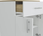33" H Kitchen Pantry, Storage Cabinet with 1 Drawer, 2 Interior Shelves, 2 Doors, Easy to Maintain, for Dining Room