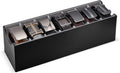 Lolalet 7 Compartments Belt Organizer, PU Leather Belt Storage with Soft Lining, Extra-Wide Slots for Men and Women, Fits Drawer, Closet & Entryway Cabinet -1 Pack, Black