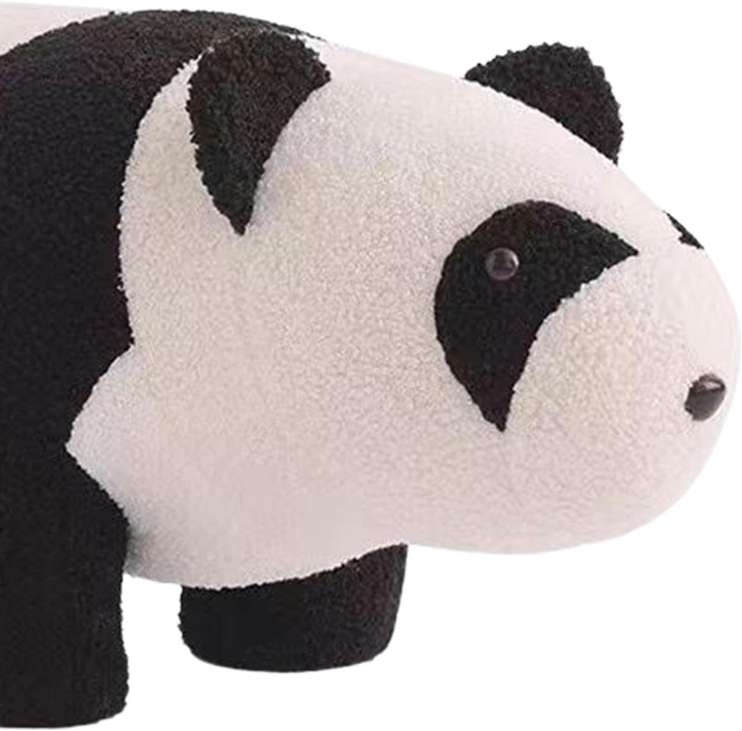 Animal Shaped Foot Stool, Foot Rest, Bedside Children Stool, Soft Padded Cushion Small Footstool Ottoman for Home Entryway Bedroom Playroom, Panda