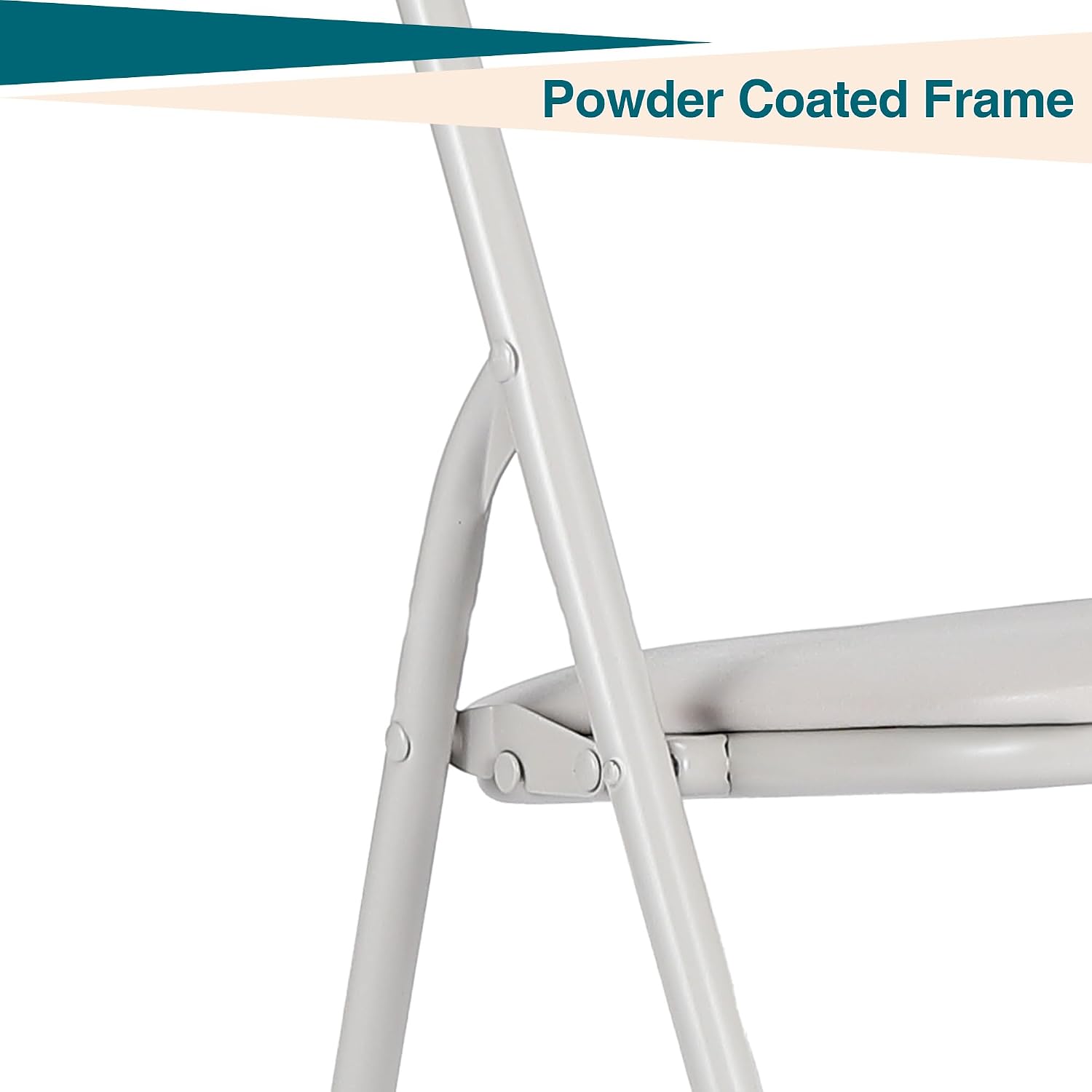 Metal Folding Card Table and Chair Set of, Leather Padded Folding Chairs with Comfortable Cushion and Durable Steel Frame, Modern Square Table for Dining Room, Small Spaces
