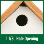 Wild Wings WWLH2-DECO Farmhouse Wren House, White