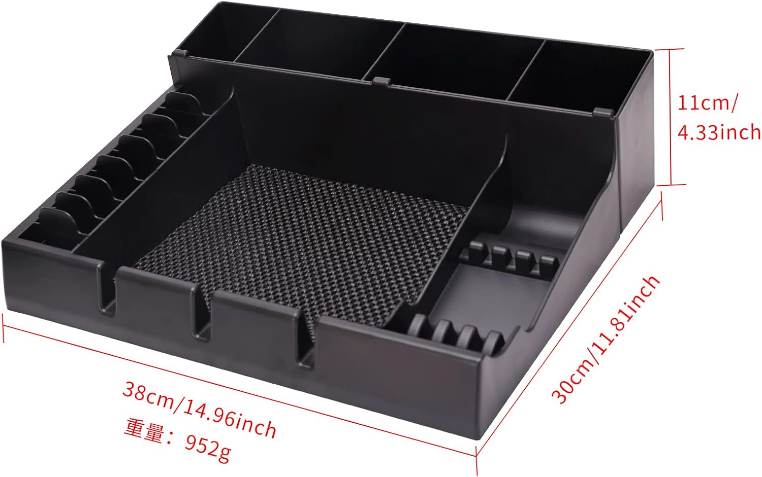 Stylist Tool Box Organizer,Clipper Professional Station Salon Clippers Portable Notches with Scissors Storage Case Organizer Tray Tools Hair for Barber Keeper Trimmer Holder Haircut Razor (Black)