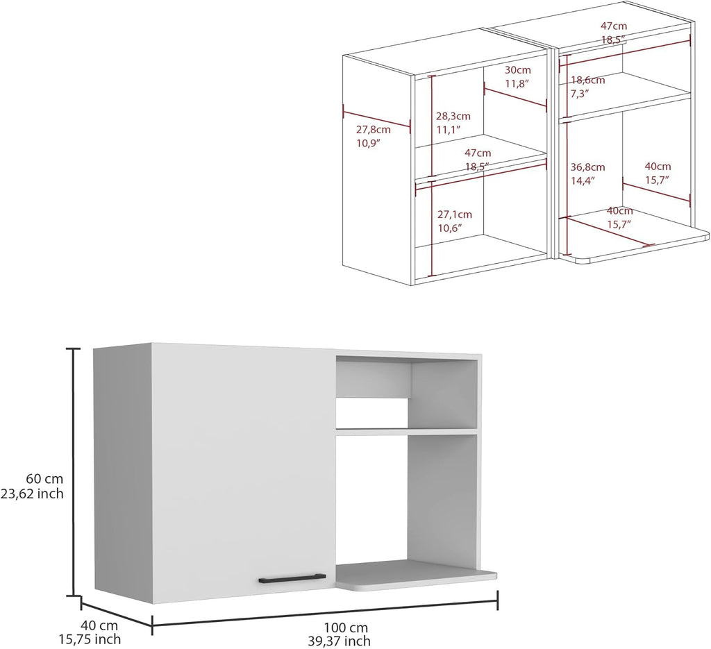 Wall Cabinet with Shelves, Storage Locker Pantry Sideboard Cupboard for Kitchen Living Room,for Kitchen Home
