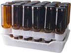 FASTFERMENT - 24-Bottle Drying Rack & Tray| Bottle Drying Tree Alternative | Dry & Store Your Wine or Bomber/Belgian Bottles | Stackable | White | Dishwasher Safe | Home Brewing Supplies