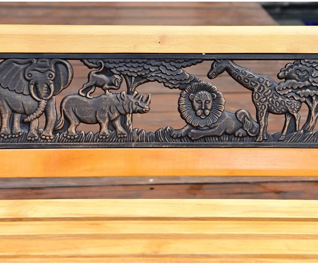 Patio Benches for Outdoors Outdoor Company Seat Park Back Chair Bench Solid Wood Garden Leisure Waiting Garden Benches for Outdoors