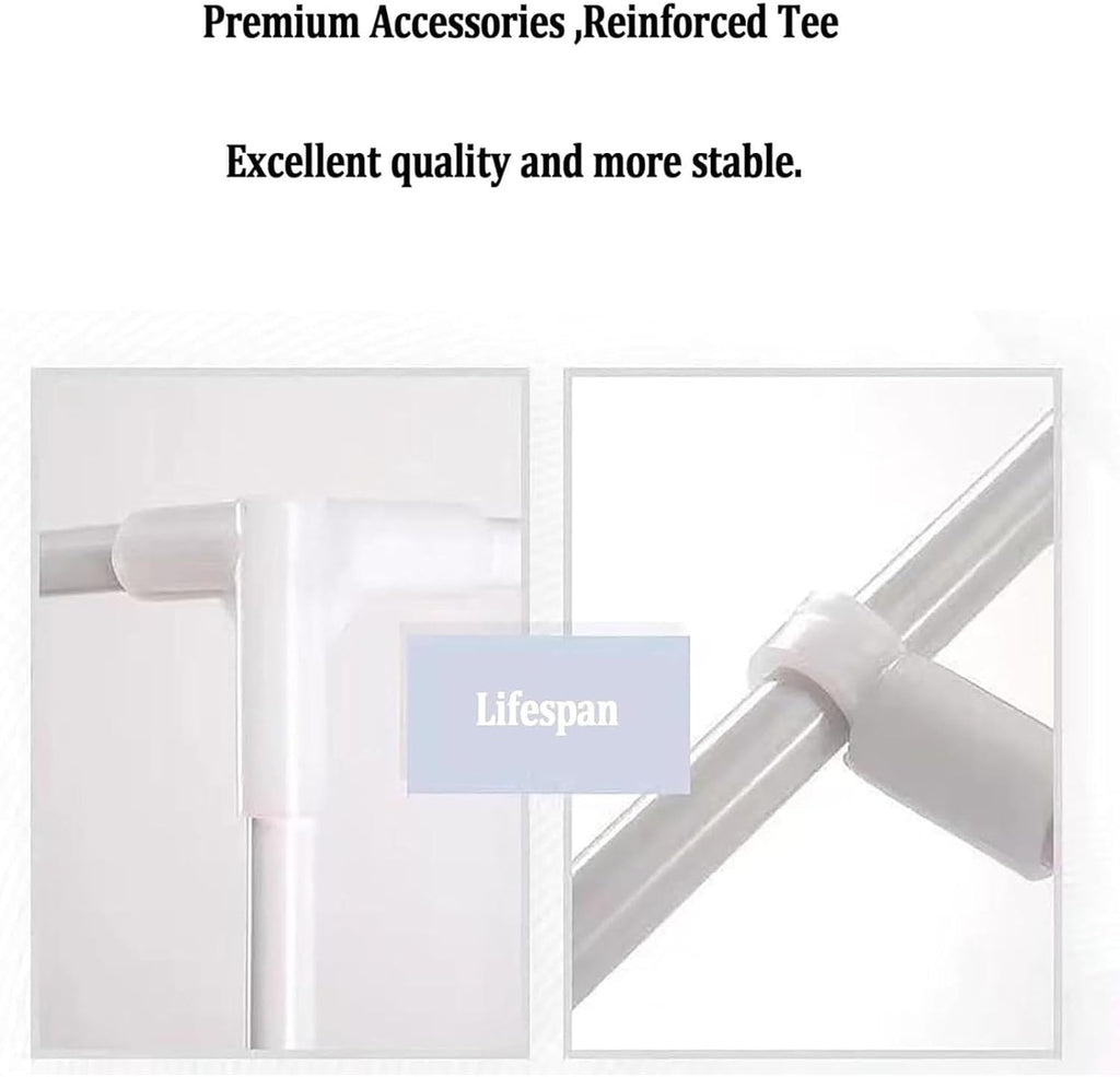 Canopy Poles for Bed, Retractable Top Bunk Bed Canopy Frame with 4 Corner Support, Adjustable Carbon Steel Poles for Dormitory School College, Bed Curtain Tent Frame
