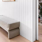 Modern Bedside Stool Bedroom Bench Simple Special-Shaped Living Room Long Home Shoe Changing Entryway(Gris,Small)