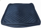21x21x5 Replacement Cover for Square Thick Chair Seat Cushion - Soft Velvety Fabric - Quilted Top - Washable with Waterproof Layer & Extra-Long Zipper - Non-Slip Base - Cover ONLY - Black