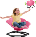 Spinning Chair for Autistic Kids, Flower-Shaped Sensory Spinning Chair for Balance & Coordination, Sit and Spin Sensory Chair, Autism Sensory Toys for Coordination Balance Focus (Pink)