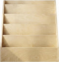 Humble Crew Kids Bookshelf, 5-Tier Front Facing Bookcase, Solid Wood Montessori Toddler Bookcase for Playroom, Bedroom & Reading Corner, 44” Wide
