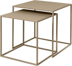Blomus FERA Set of 2 Nesting Tables - Black - Powder Coated Steel