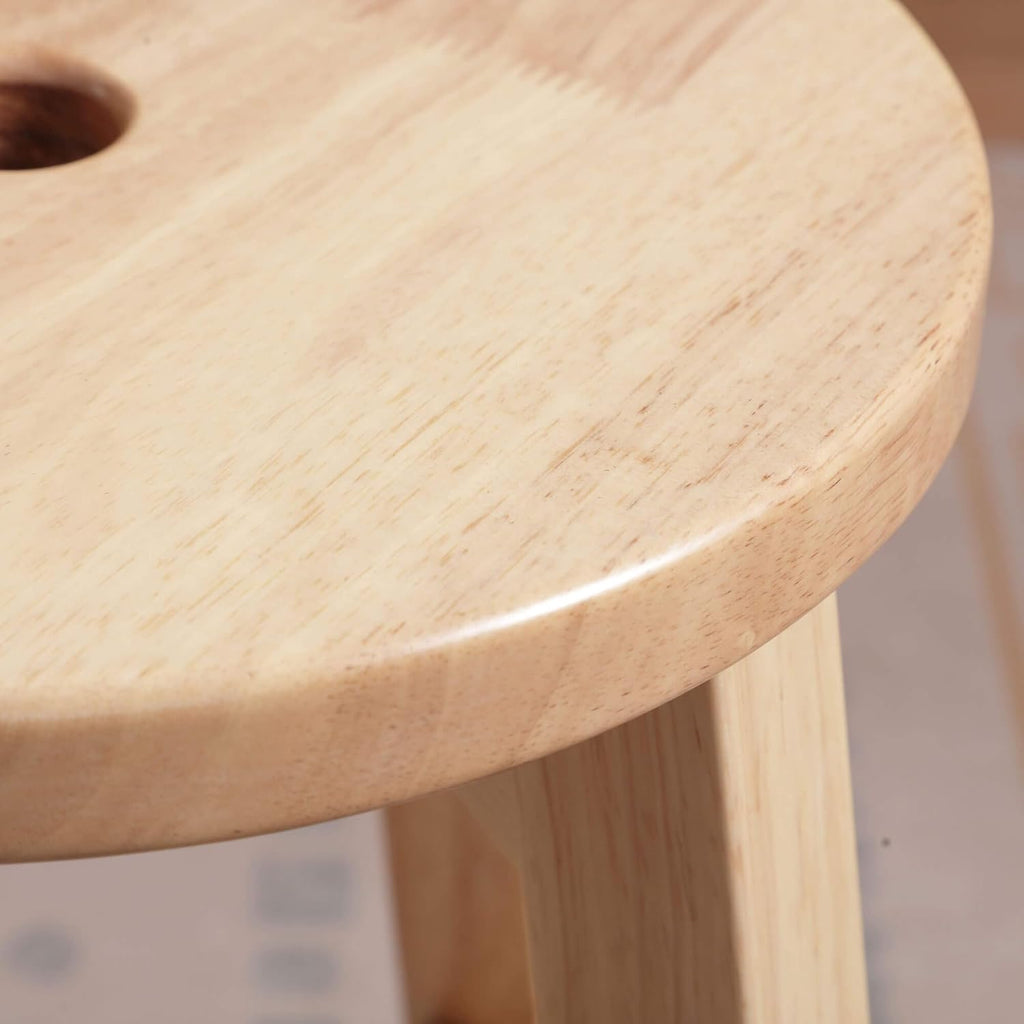 Lestar H18 Wooden Stool, Solid Wood Round Stools