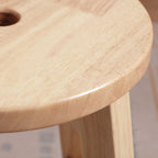 Lestar H18 Wooden Stool, Solid Wood Round Stools