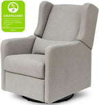 DaVinci Carter’s Arlo Glider Recliner Nursery Chair - Water & Stain Resistant Glider Rocking Chair for Nursery - GREENGUARD Gold, FSC & Certi-PUR US Certified - Cozy Swivel Rocker Recliner - Grey