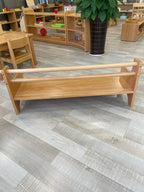 Kinderhuis-Mika Infant Toddler Beech Wood Bench Chair Montessori Classroom Furniture Wood Bench Homeschool Baby Bench Daycare Furniture 0-3 Years 1 Year