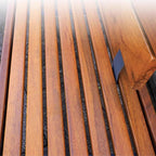 Patio Benches for Outdoors Leisure Seat Outdoor Rest Bench with Backrest Square Community Solid Wood Park Chair Garden Benches for Outdoors