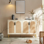 Entryway Cabinet Rattan Wooden Dining Sideboard Storage Cabinet Simple Storage Cabinet Living Room Wall Storage Cabinet Sideboard Storage Cabinet