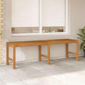 Solid Teak Wood Garden Bench 59.1 Inch, 3-Seater Patio Bench for Outdoor Indoor Use, Mid-Century Style Wooden Seat for Porch Backyard Entryway