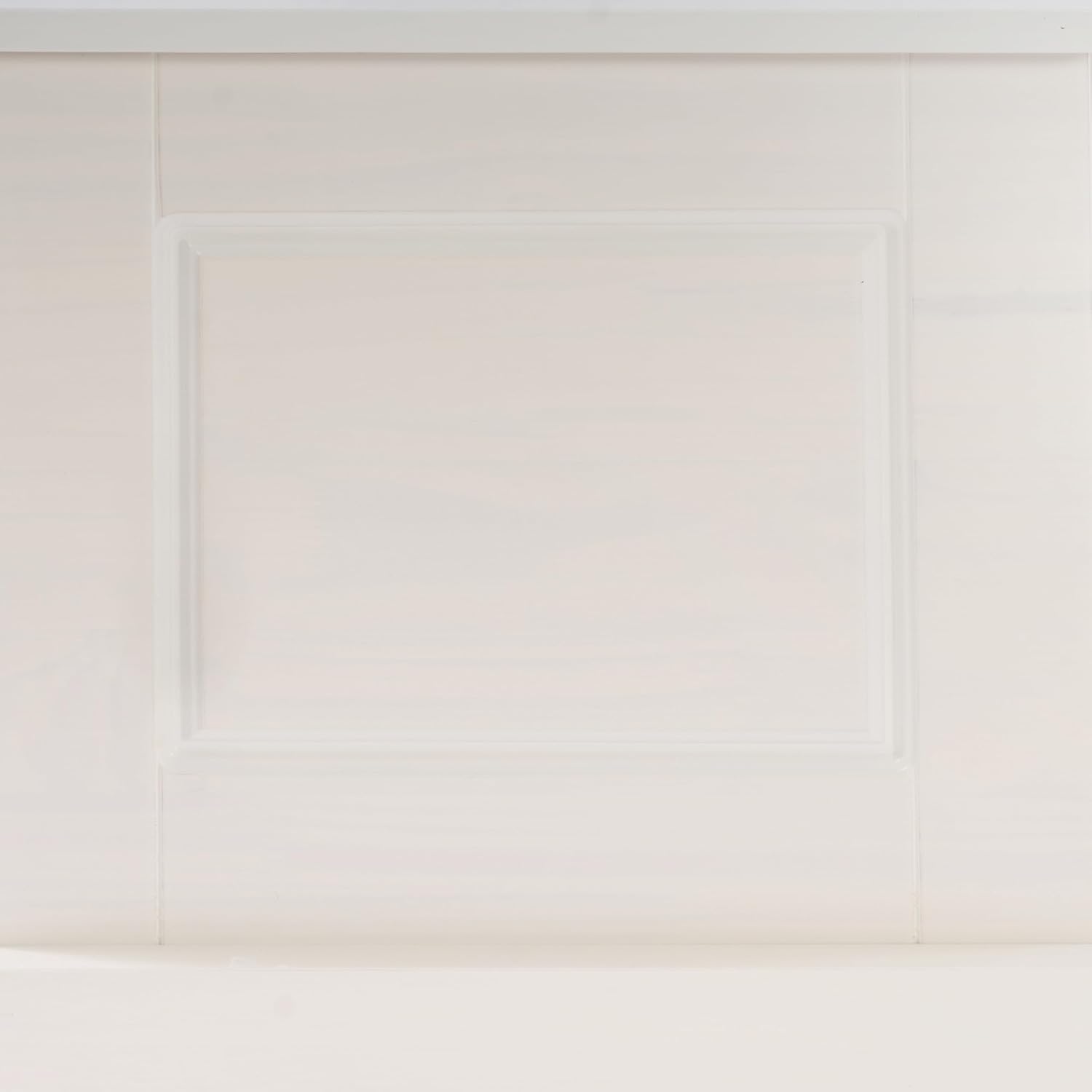 Linon Harris White Solid Pine Backless Nook with Interior Storage