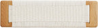 Natural Solid Oak Wood Multipurpose Bench, Minimalist Armless Dining Table Bench Seat, Heavy Duty Indoor Accent Bench for Bedroom, Dining Room, Entryway & Bathroom (White)