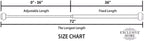 EXCLUSIVE HOME Duke 1" Curtain Rod and Coordinating Finial Set, Distressed White, Adjustable 36"-72"
