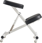 Master Massage Ergonomic Metal Foldable Posture Kneeling Chair for Office –Metal Folding Kneeling Posture Chair for Home and Office-Posture Correction Stool-Improve Your Posture Royal Blue